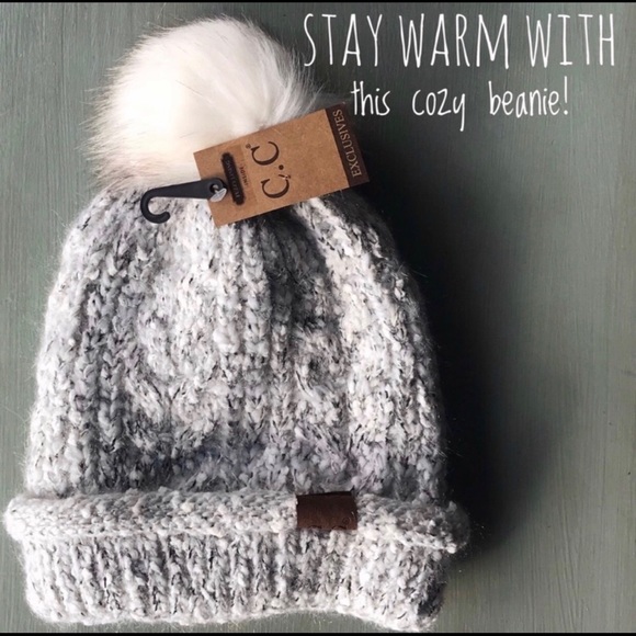 Back in Stock! NWT Thick Lined Beanie with Pom Pom - Picture 2 of 5